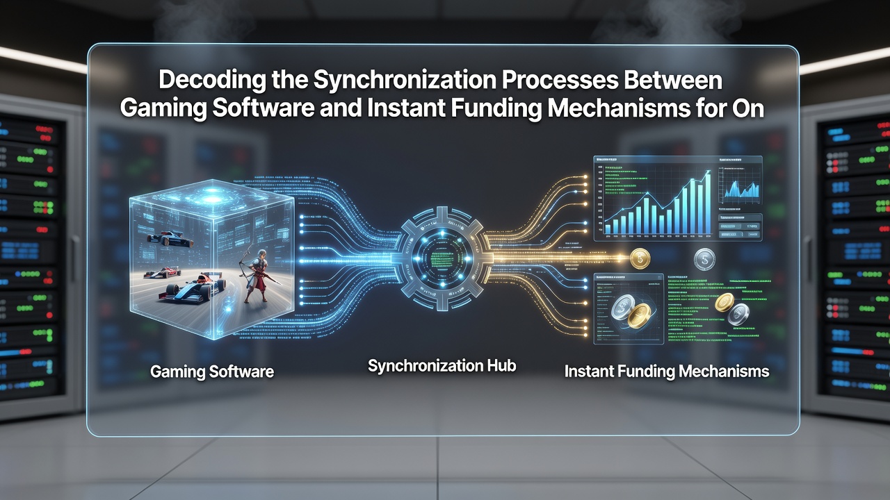 Diagram illustrating API connections and data synchronization between gaming software and funding mechanisms on mobile devices